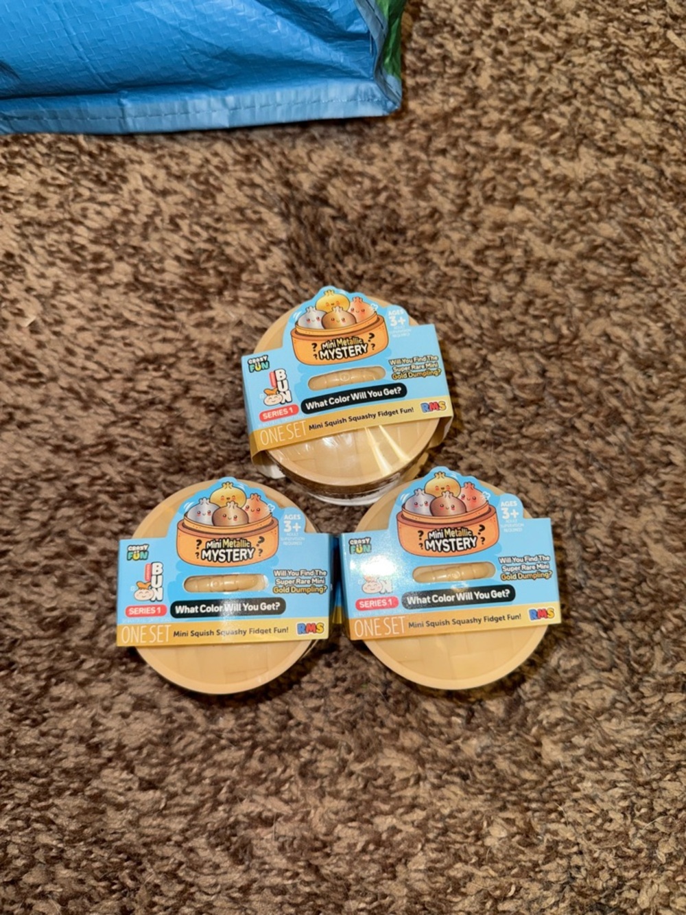 RMS Mini Dumpling Series 1 Mystery Squish Lot of 3 Sealed
